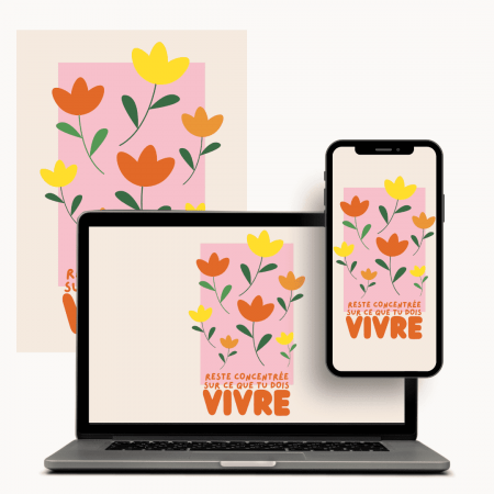 Offre digitale Fleurs Rose