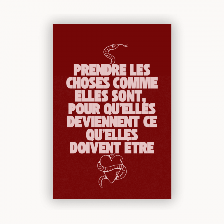 "Serpent" Bordeaux